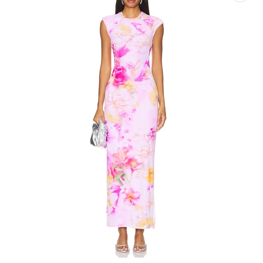 AFRM Pink Sheath Maxi Dress for Weddings